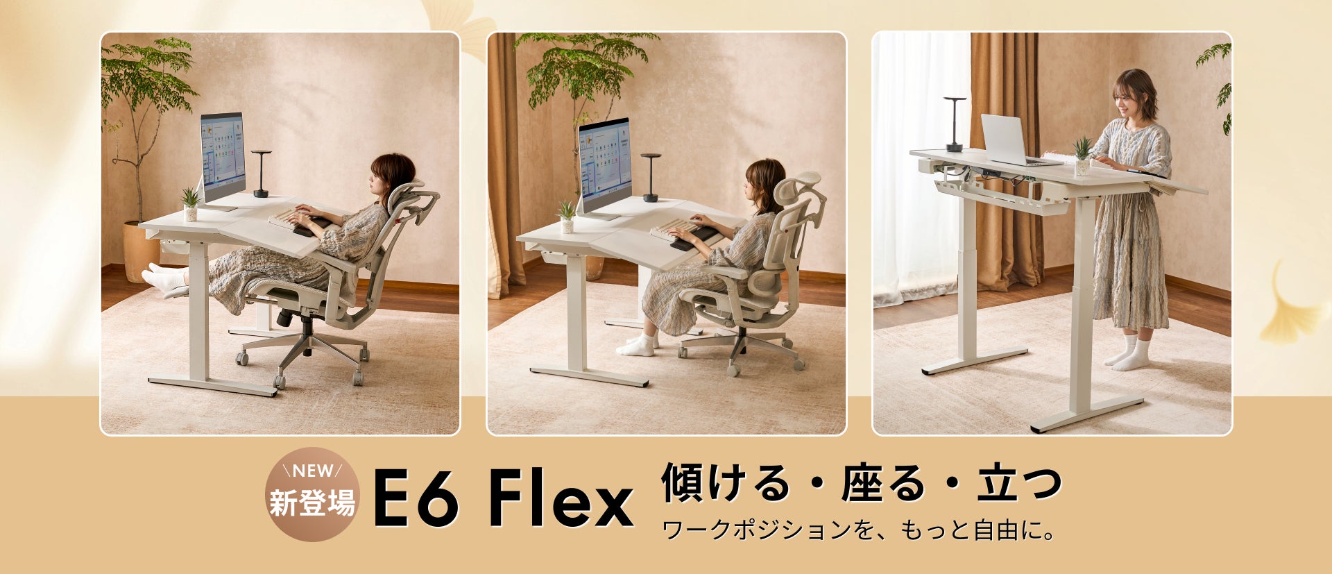 FlexiSpot、「座る・立つ」に加え、電動で「傾ける」という新しい FlexiSpot、「座る・立つ」に加え、電動で「傾ける」という新しい