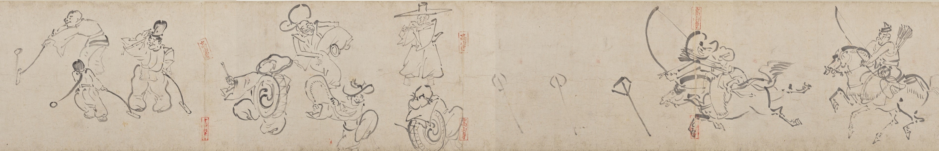 国宝　鳥獣人物戯画　丁巻　（部分）　京都・高山寺蔵　 画像提供：東京国立博物館　Image：TNM Image Archives　【展示期間】9月3日（土）～9月25日（日）