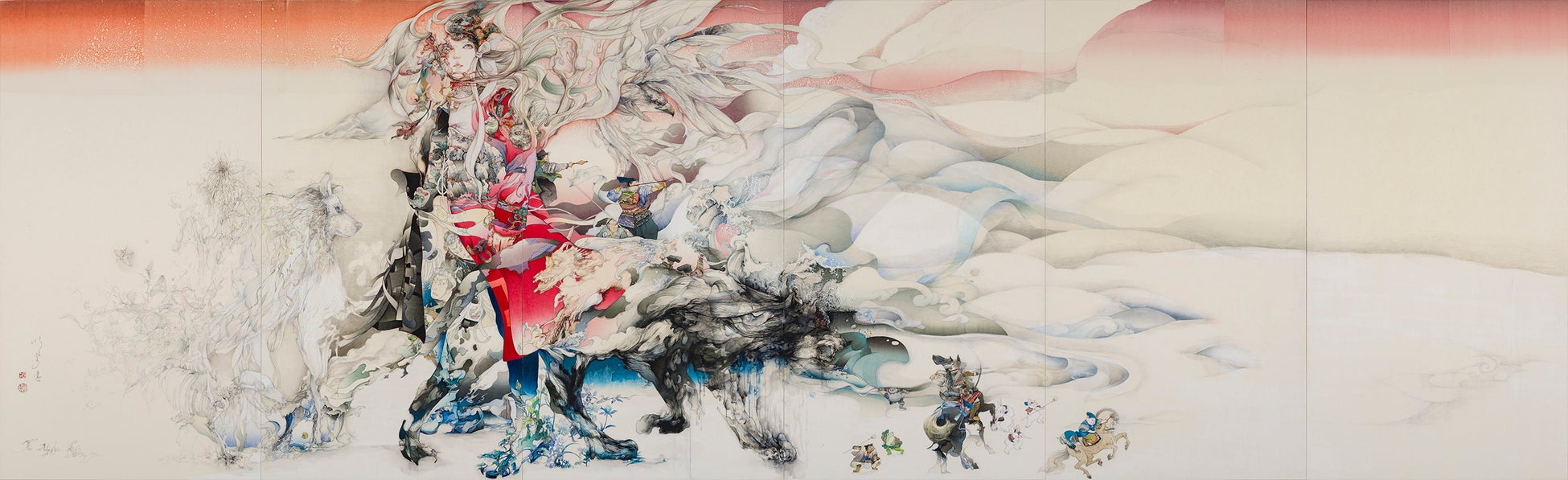 《L‘Alpha et l’Oméga》(左隻)  丸沼芸術の森 2019年