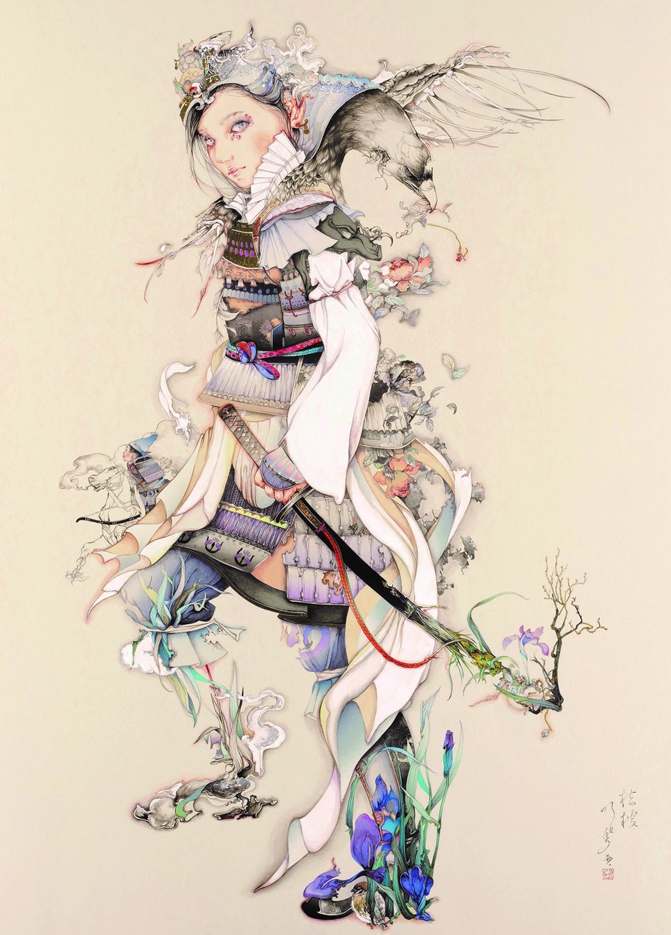 《Zéphyr violet iris》  個人蔵 2015年