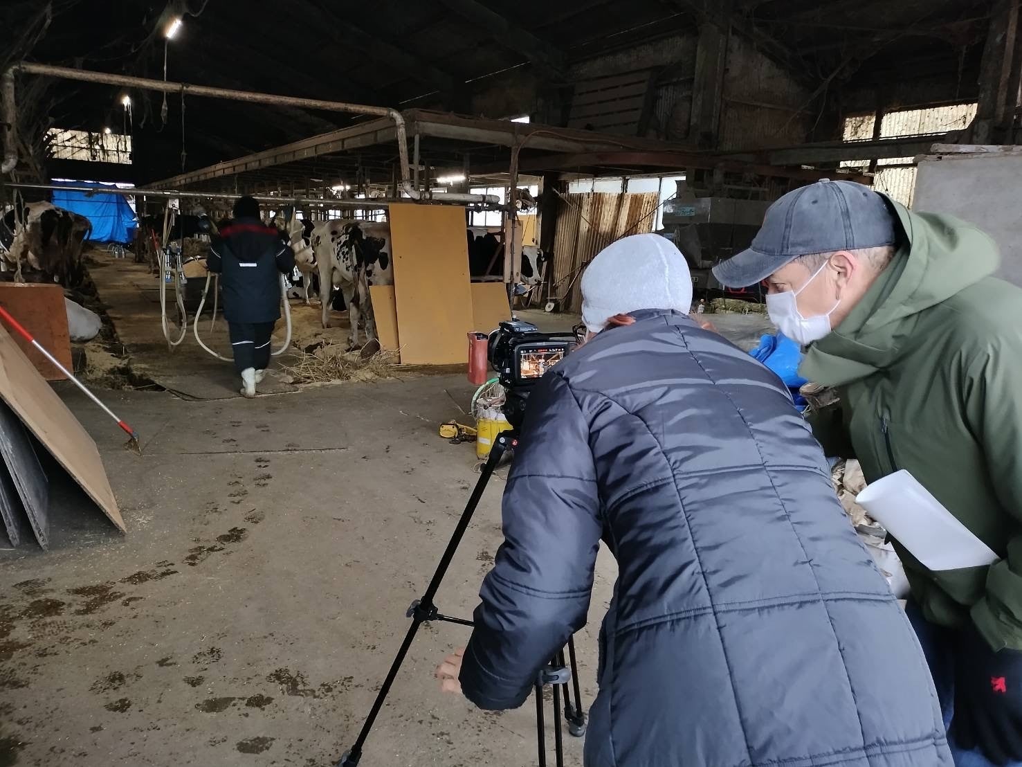 ドクペルー　新作の撮影風景