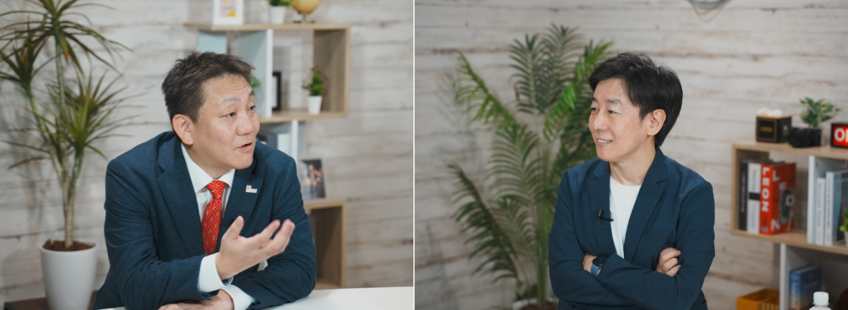 ▲ 株式会社パソナ代表取締役社長COO 中尾慎太郎（左）サイボウズ株式会社代表取締役社長 青野慶久（右） 「人的資本経営と時代の変化に対応できる組織とは」対談動画配信中　※詳細は下部