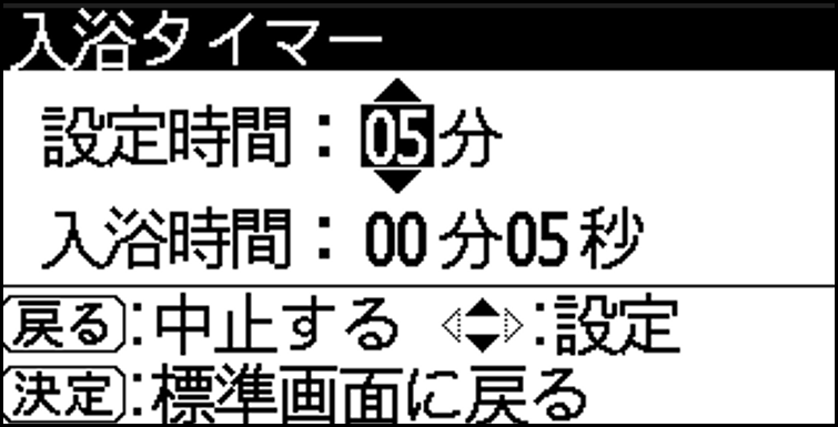 [図2 入浴タイマー]