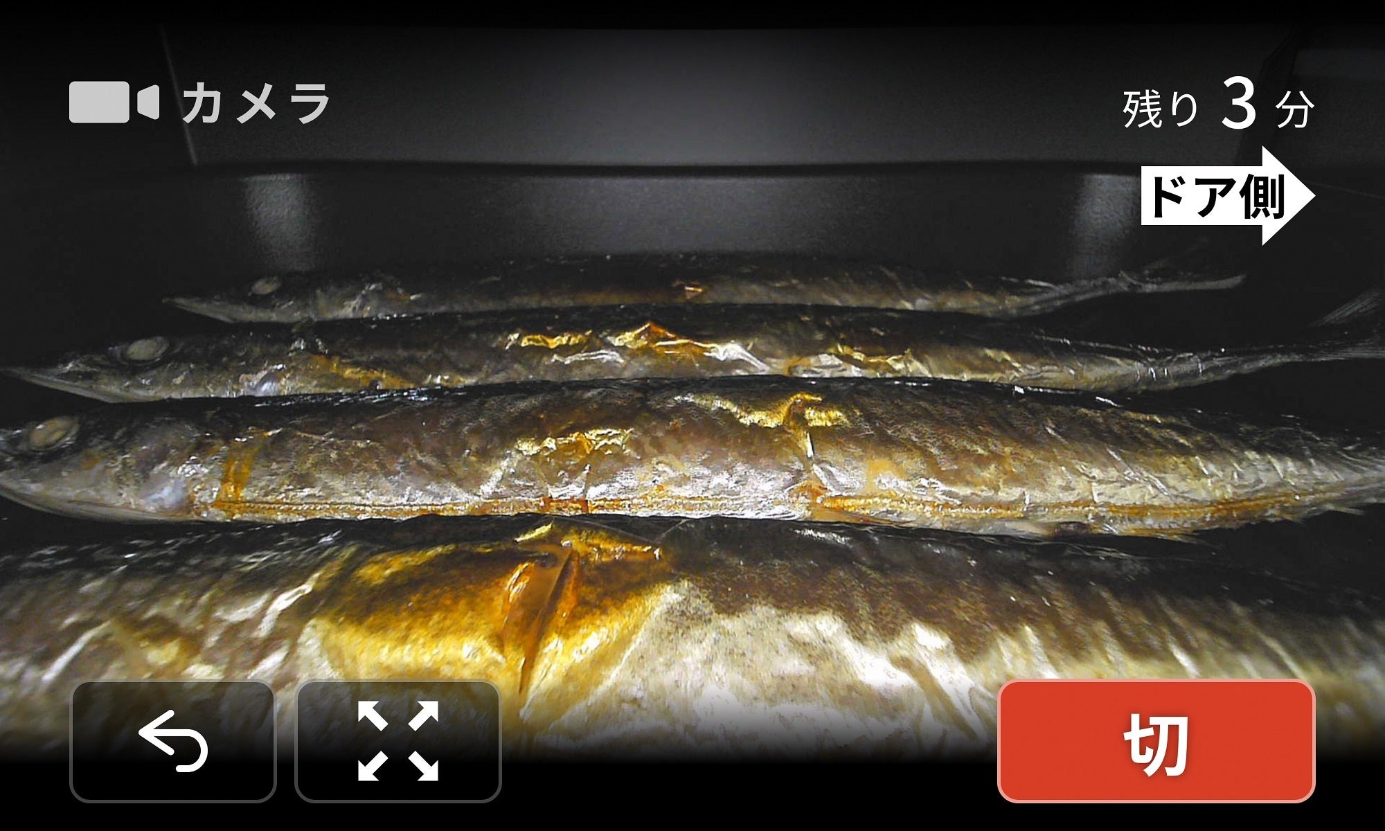 グリルカメラ画面_さんま