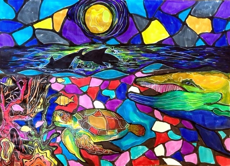 NFT作品名「海が青いと誰が決めた」【アーティスト エクリン】