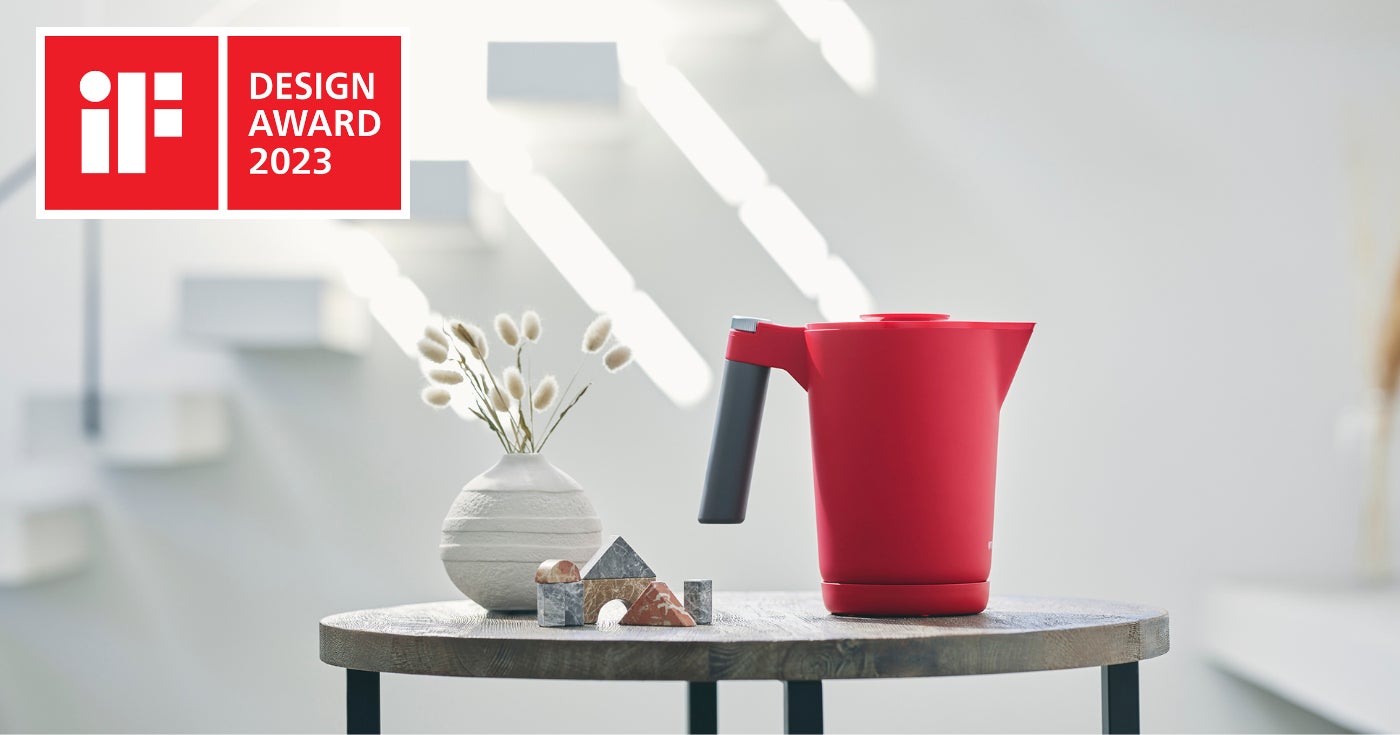 世界三大デザイン賞「iF DESIGN AWARD2023」を蒸気レス電気ケトル 世界三大デザイン賞「iF DESIGN AWARD2023」を蒸気レス電気ケトル