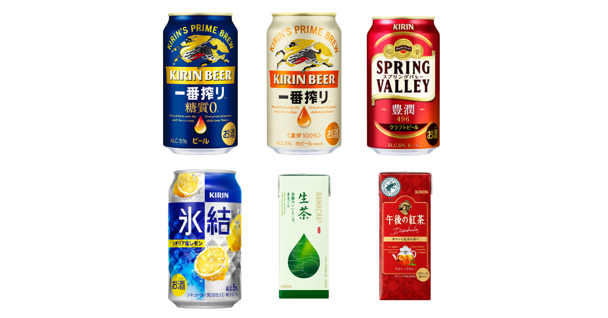 キリンの人気飲料1ケースが100名様に当たる！タイガー真空断熱ボトル全