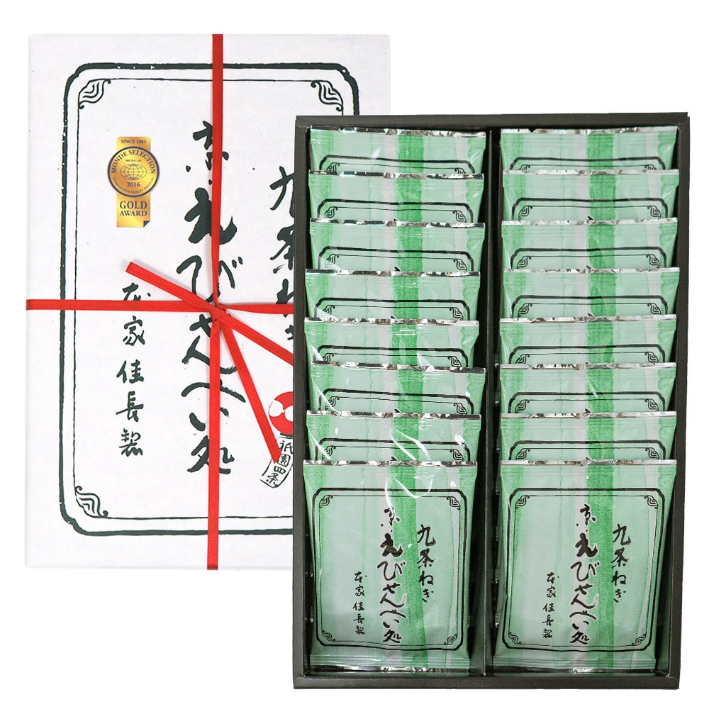 九条ねぎ京えびせんべい 16枚入