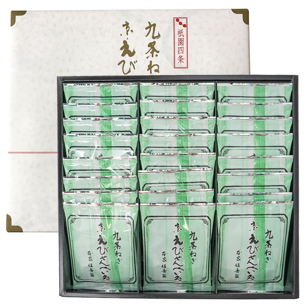 九条ねぎ京えびせんべい 24枚入