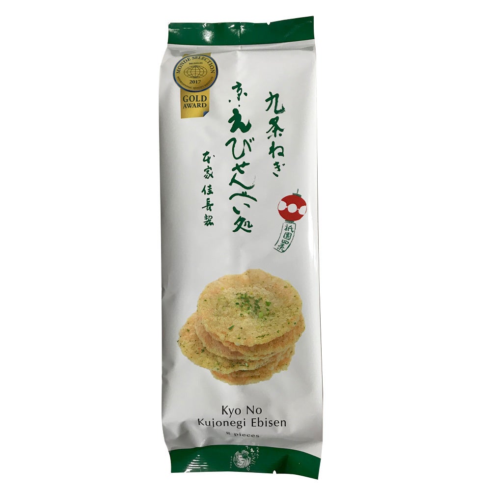 九条ねぎ京えびせんべい 8枚入