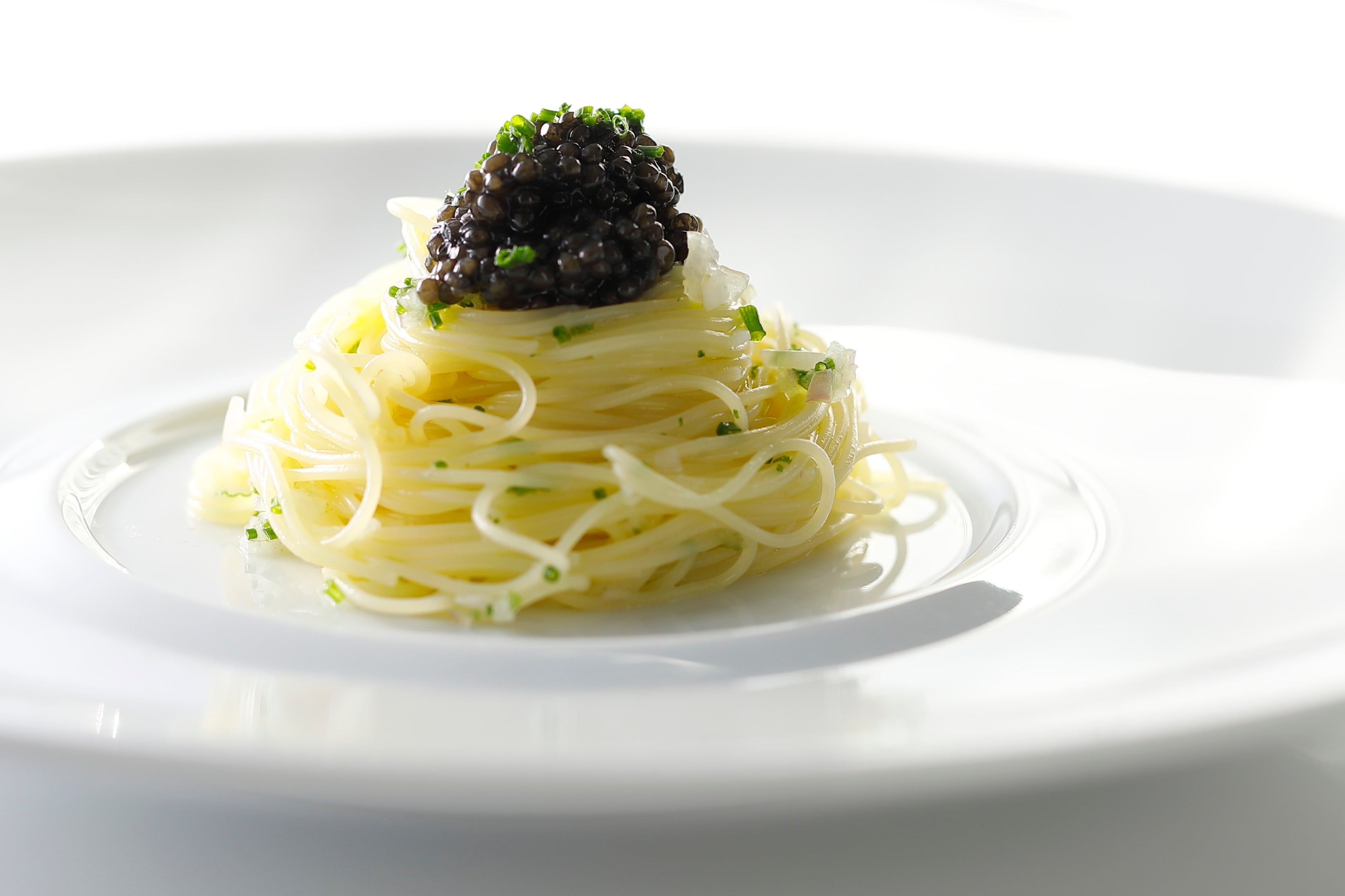 セレクションキャビアの冷製カッペリーニ