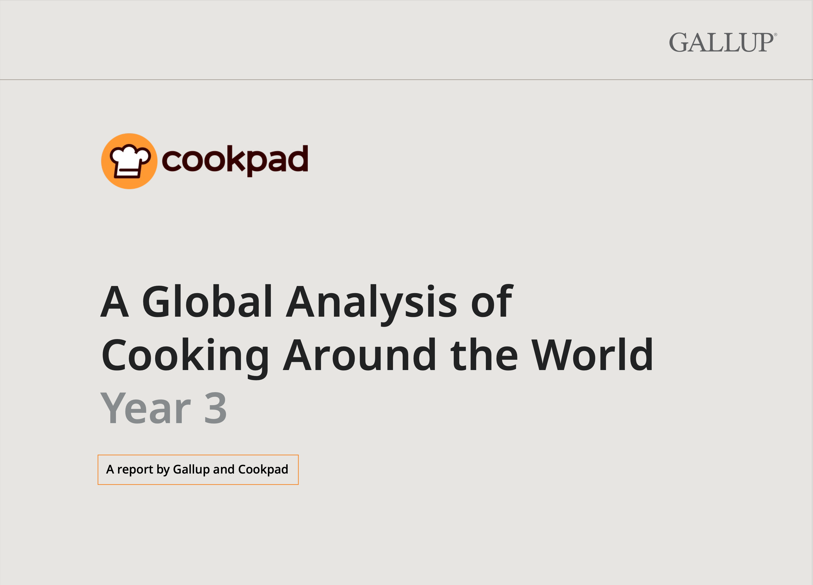 A Global Analysis of Cooking Around the World Year 3