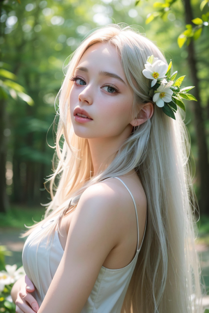 「振り向く森の妖精」