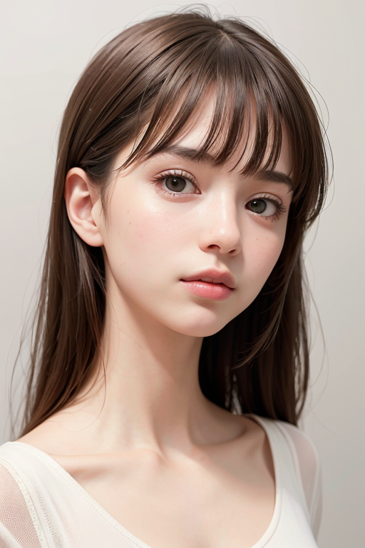 「シンプルでモダンなポートレート」」