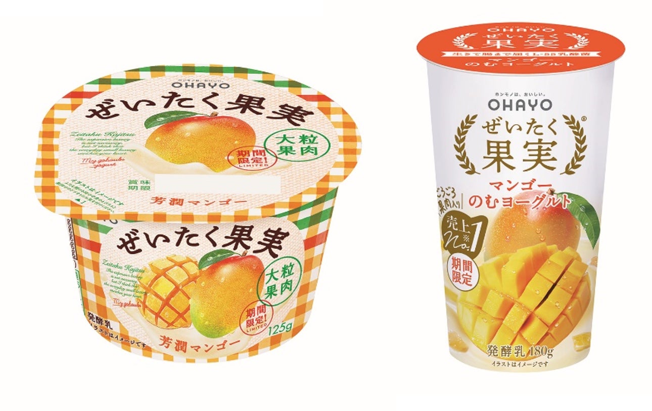夏季限定の新商品!芳醇な味わいのマンゴーをぜいたくに使用した 夏季限定の新商品!芳醇な味わいのマンゴーをぜいたくに使用した