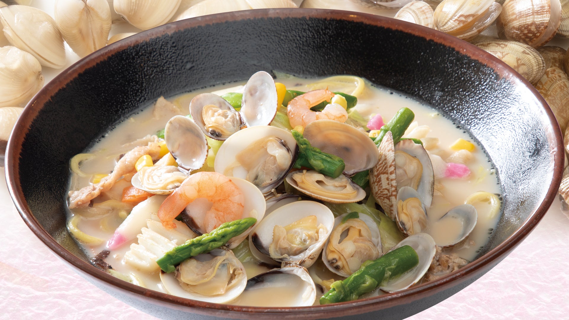 あさりとはまぐりの春ちゃんめん