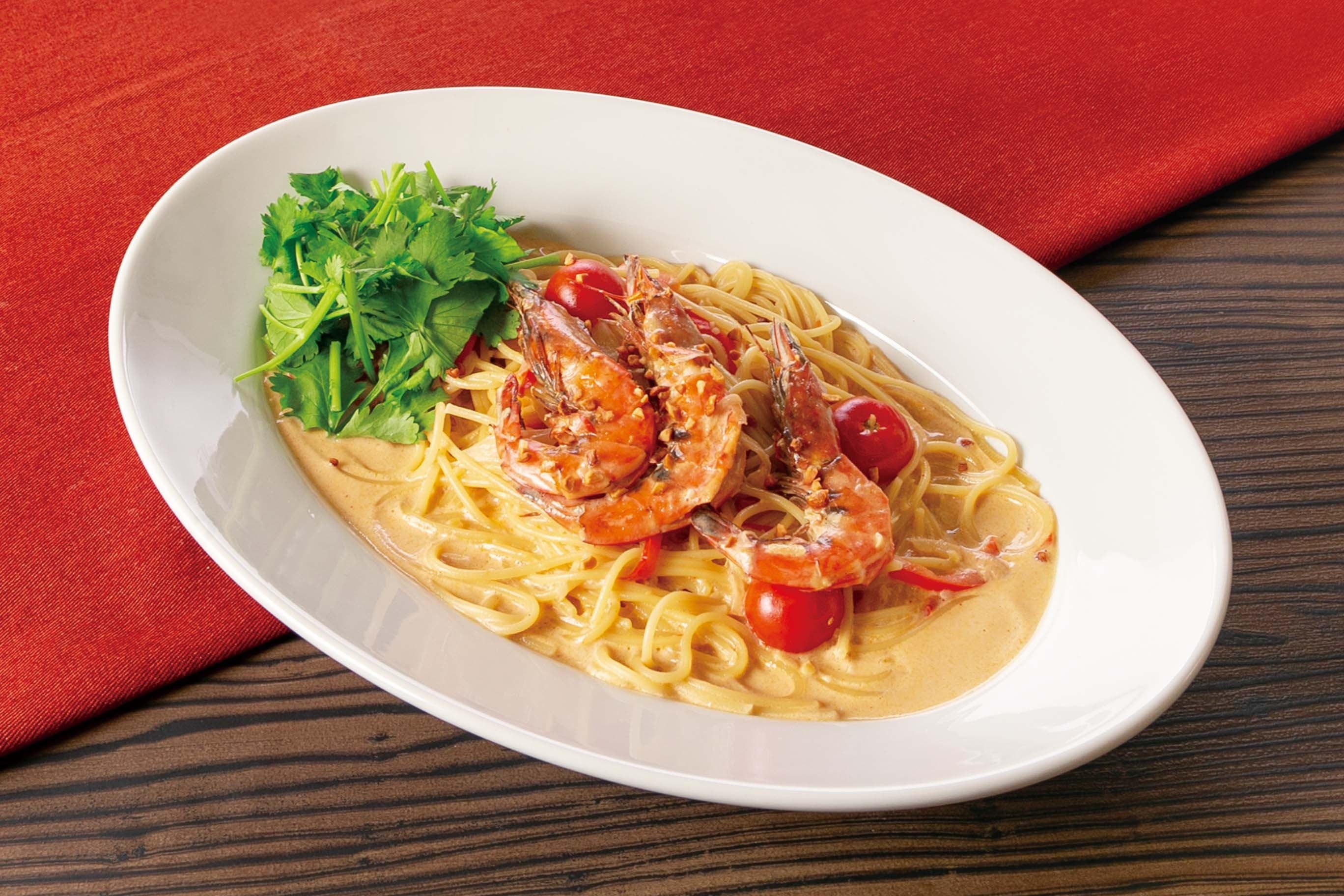 海老のココナッツミルクスパゲッティ