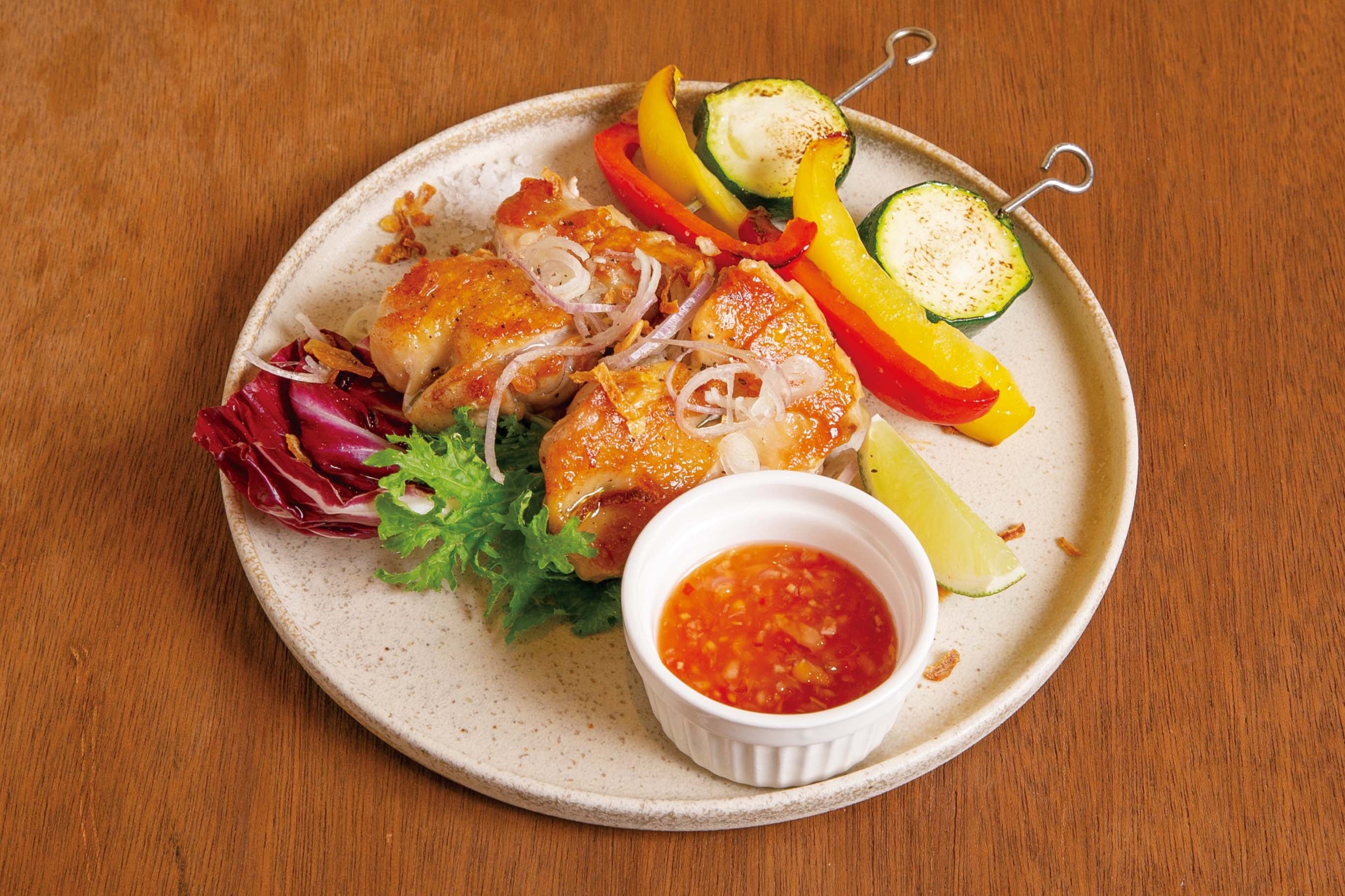 大山鶏のサテー