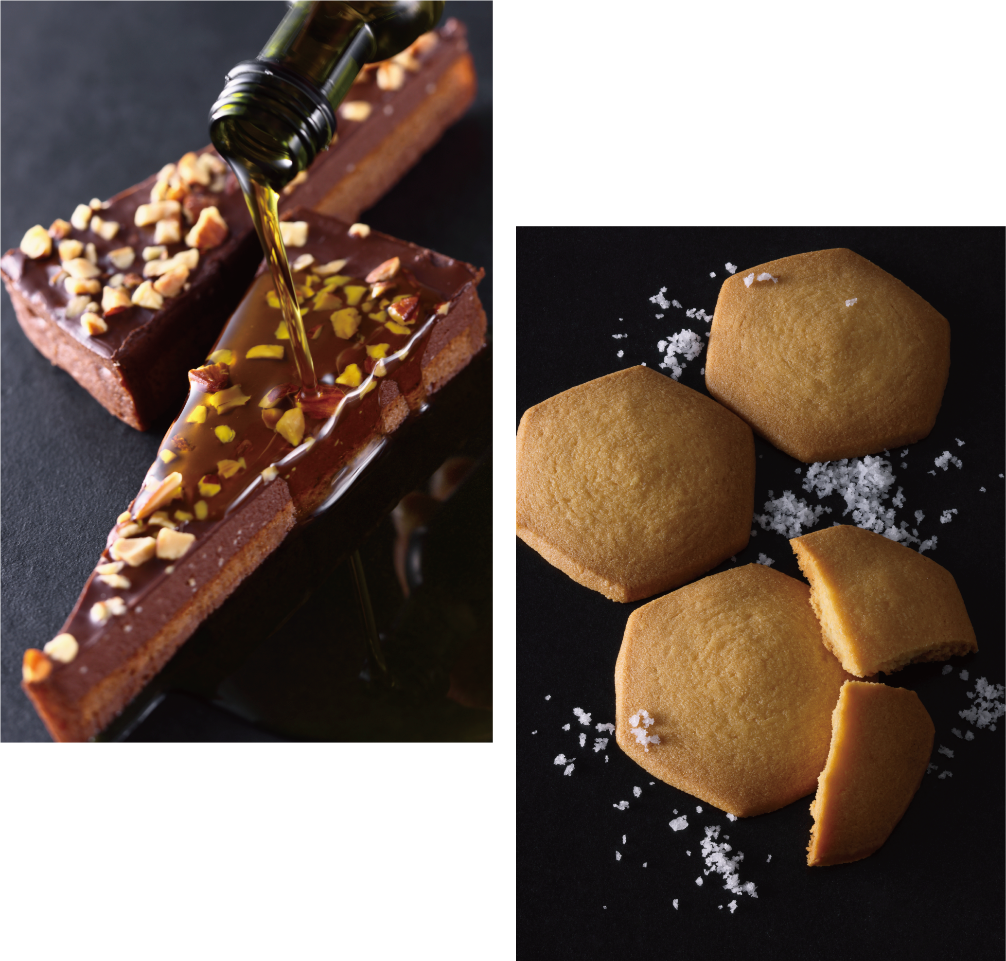 御所南チョコレートタルト、琴引の塩サブレ