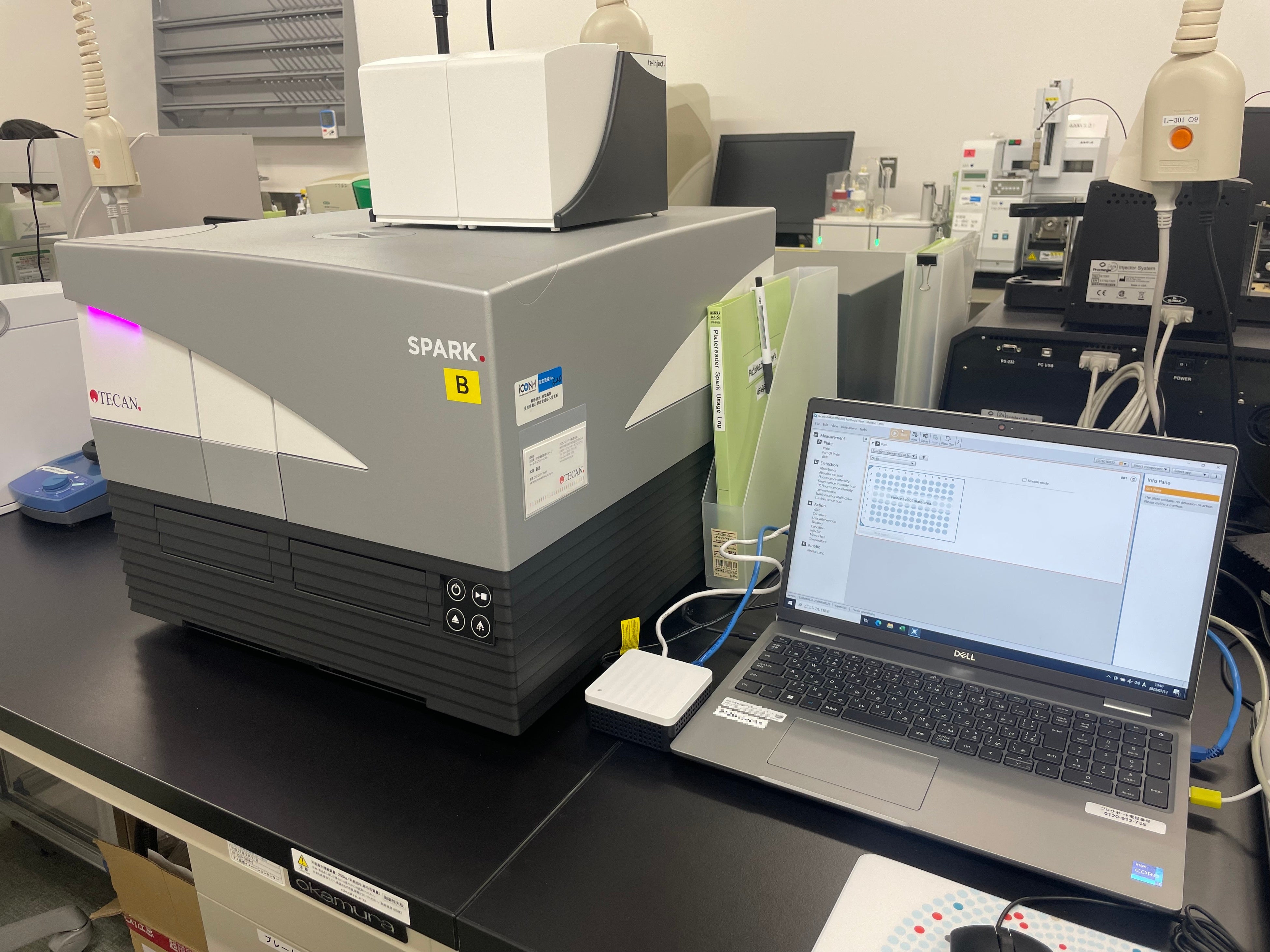 CYTHEMIS™デバイスを接続した分析機器