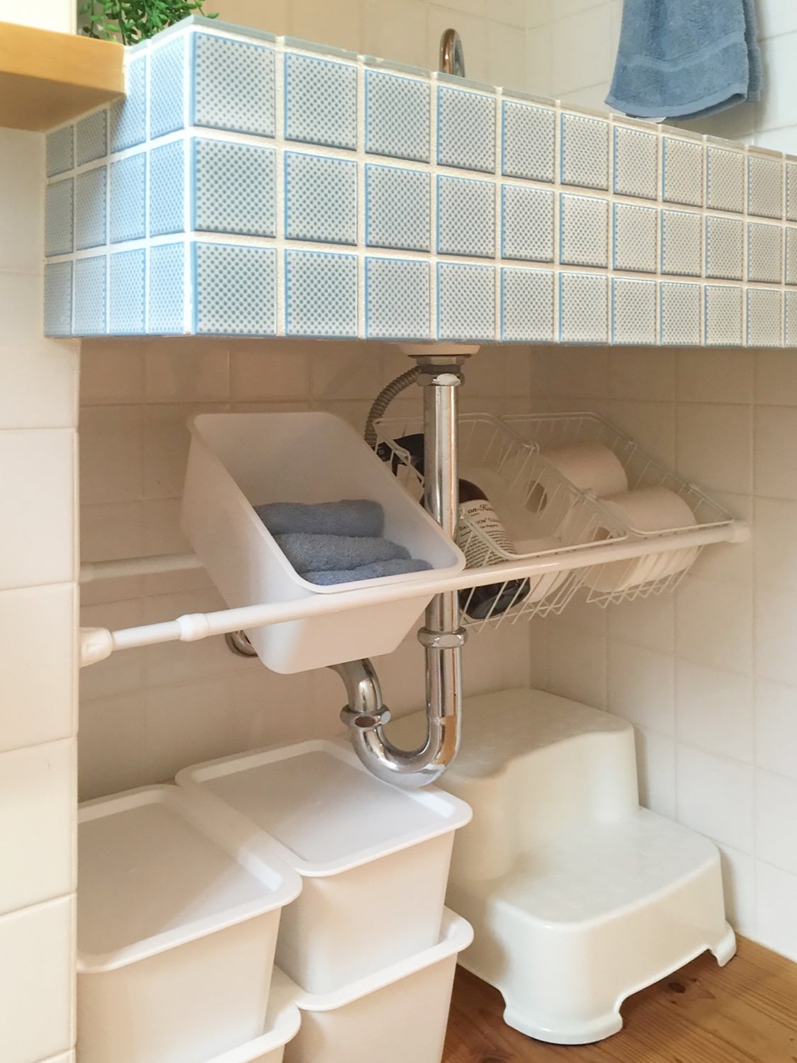 つっぱり棒で収納力UP！