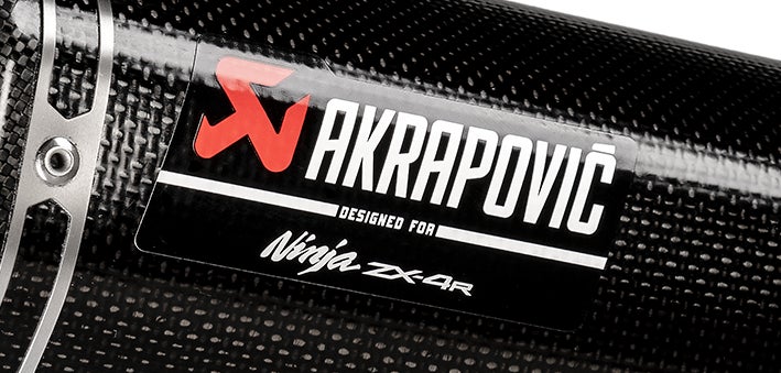 ブラック マフラー カワサキ Ninja ZX-4Rシリーズ用 オリジナルAkrapovicスリップ