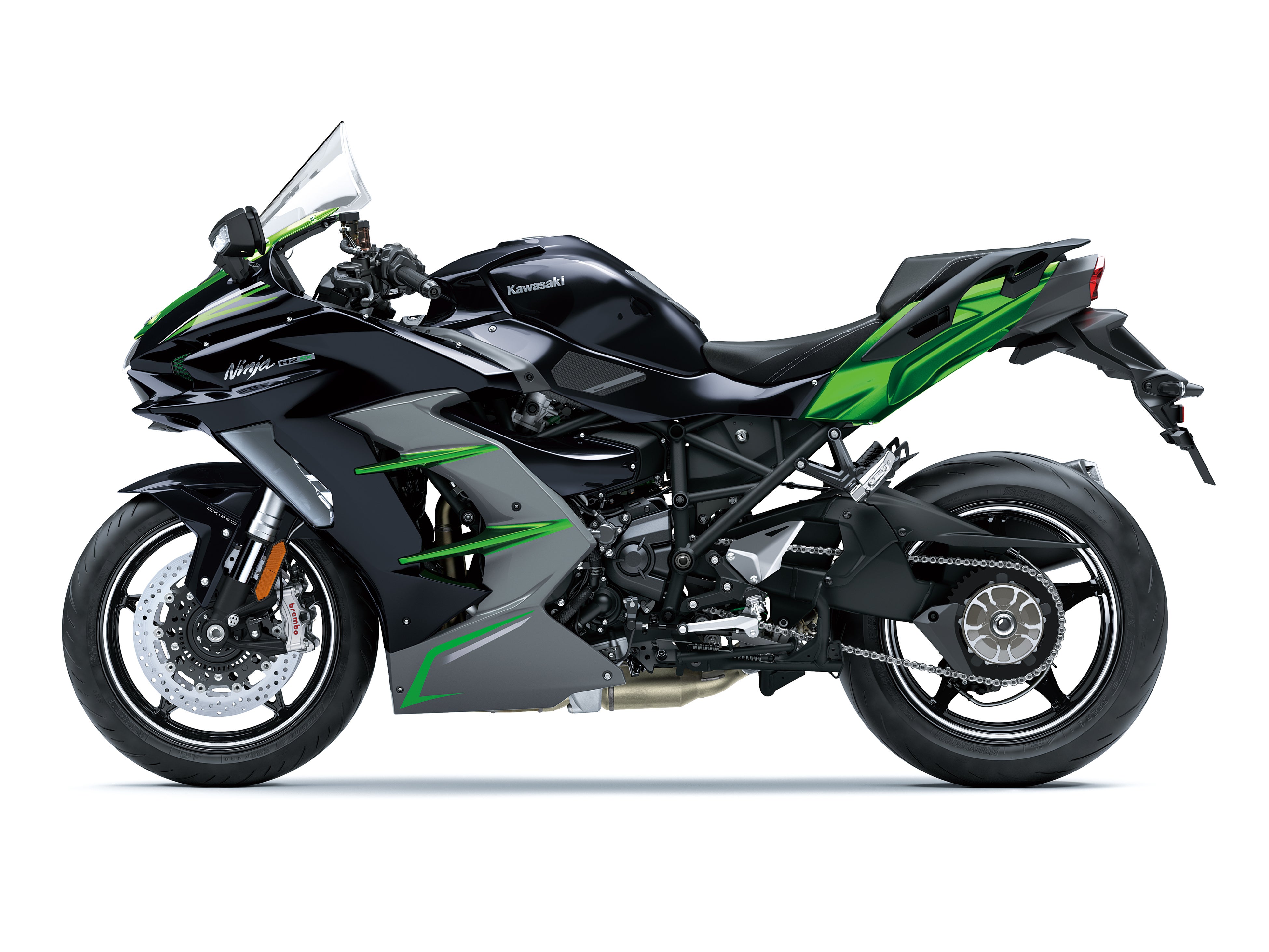 Ninja H2 SX SE（エメラルドブレイズドグリーン×メタリックディアブロブラック）