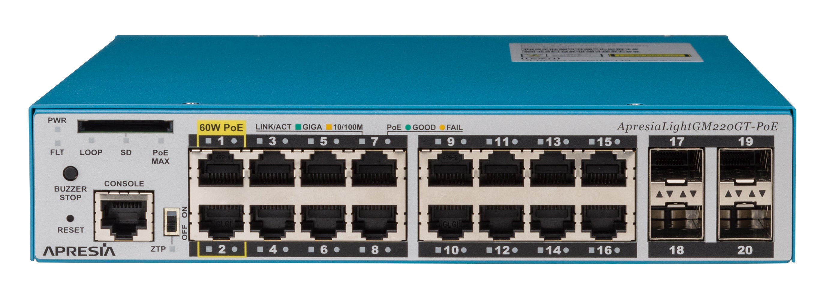 ApresiaLightGM200シリーズから60W PoE++給電対応の新製品3機種