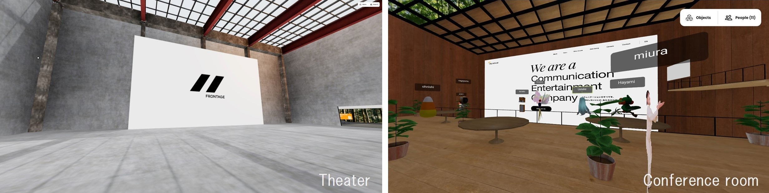 ▲大人数での会議やプレゼンテーションに適した空間