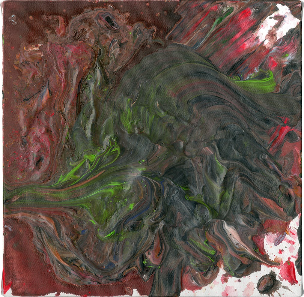 タイトルなし　アクリル絵具／キャンバス　2022　297×210 mm