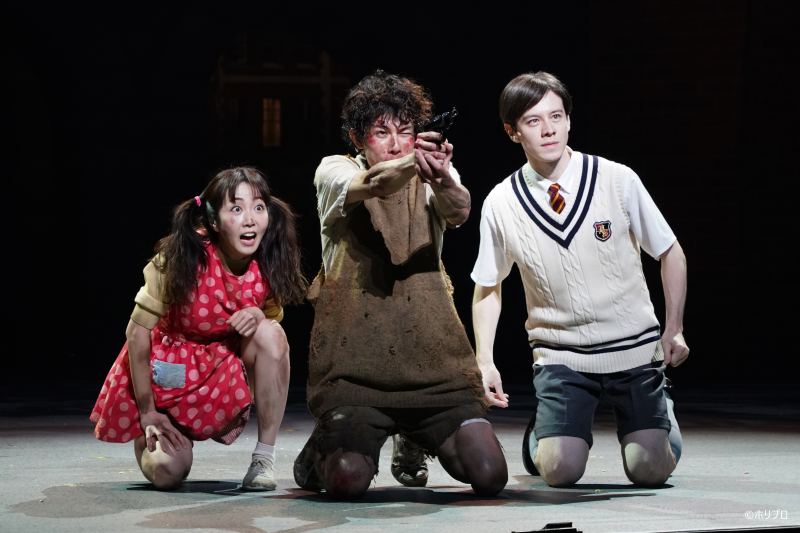 左より）リンダ役 木南晴夏、ミッキー役 柿澤勇人、エドワード役 ウエンツ瑛士