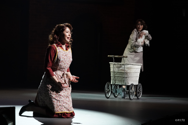 左より）ミセス・ジョンストン役 堀内敬子、ミセス・ライオンズ役 一路真輝