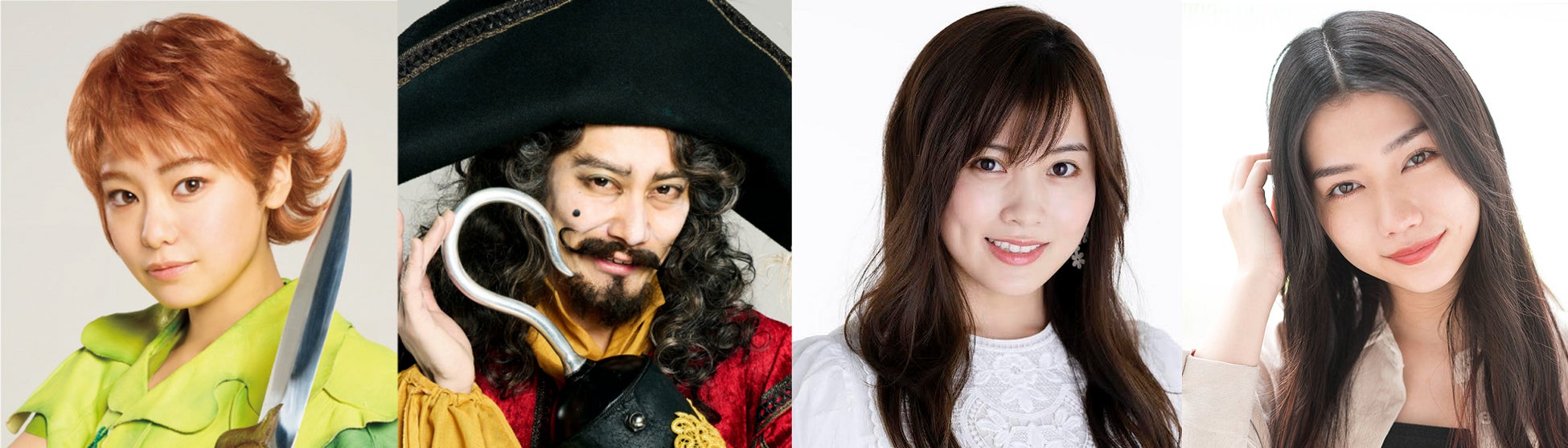 左より)吉柳咲良、小西遼生、岡部 麟(AKB48)、田野優花
