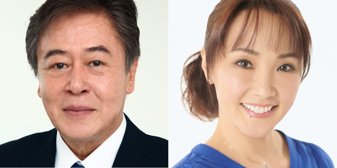左より)風間杜夫、濱田めぐみ