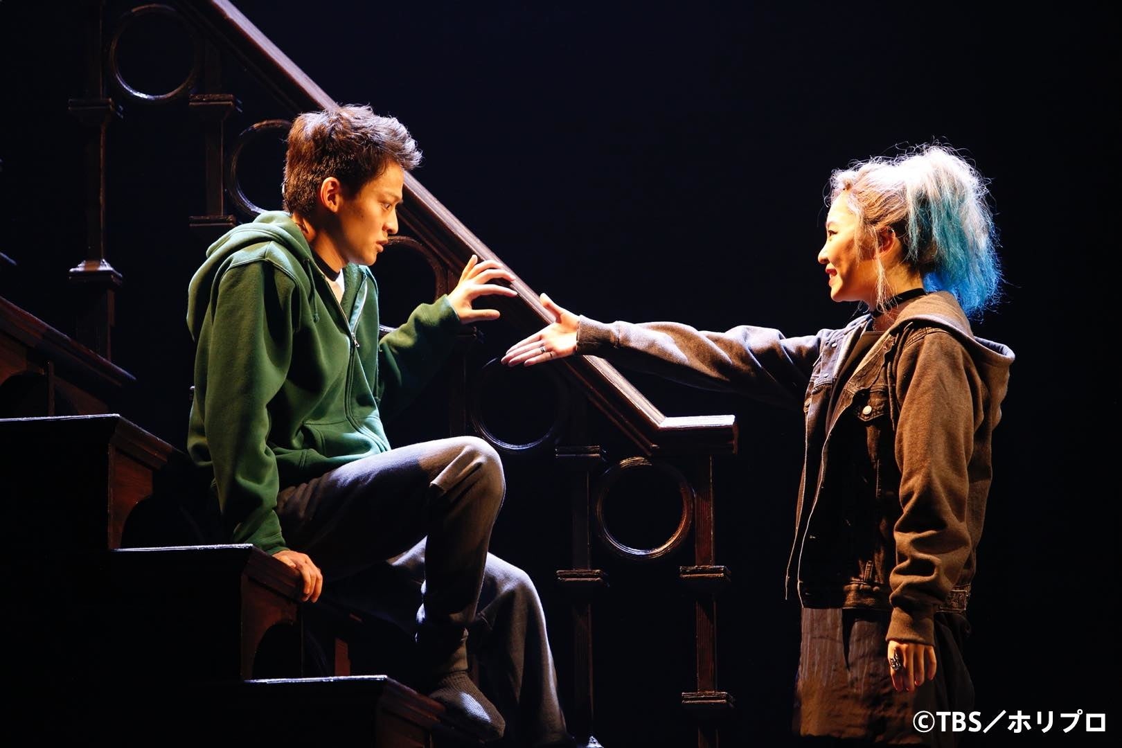 左から）アルバス・ポッター役 福山康平、デルフィー役 岩田華怜