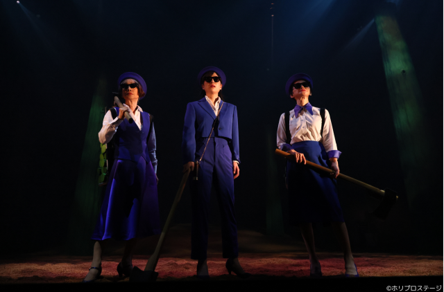 左から）樵役：大西多摩恵、南沢奈央、内田淳子