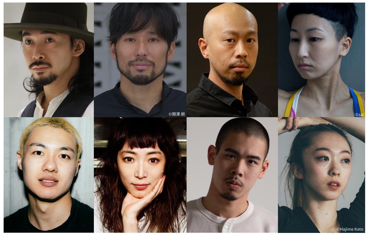 左より）特に踊る：加賀谷一肇、川合ロン、東海林靖志、鈴木美奈子、藤原港平、皆川まゆむ、陸、渡辺はるか（五十音順）