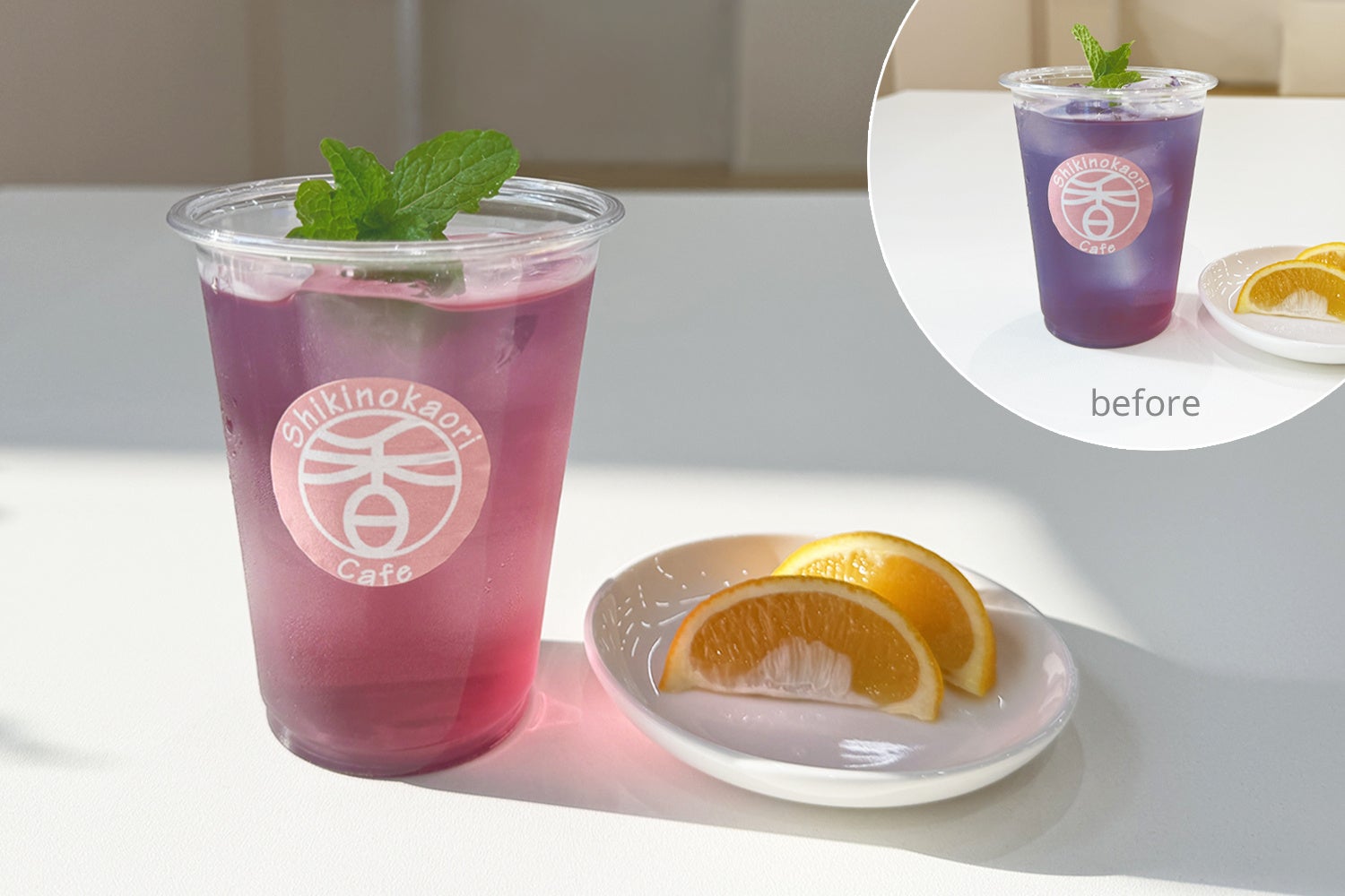 バタフライピーハーブティー300円（税込）