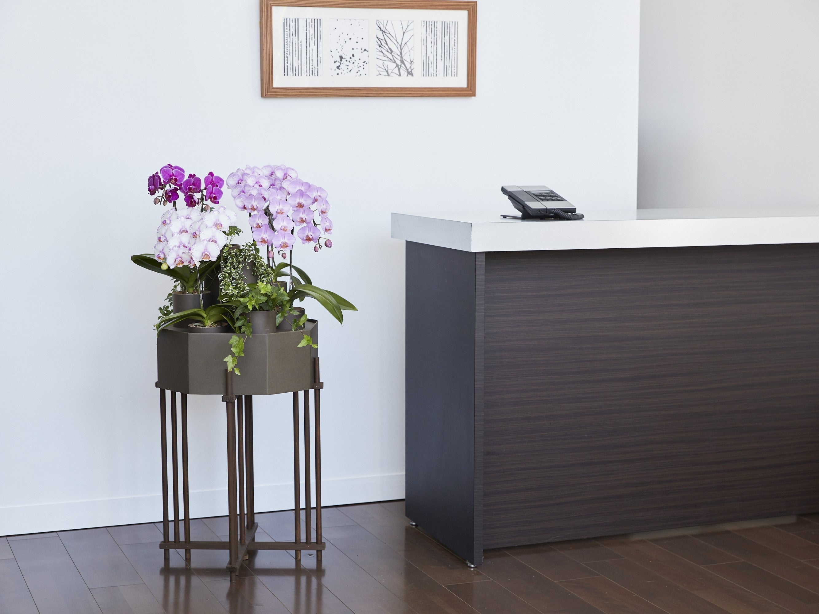 折り畳み木製スタンドで置き場所が無くてもスタンド花のような華やかさ