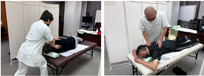 ▲施術中の様子