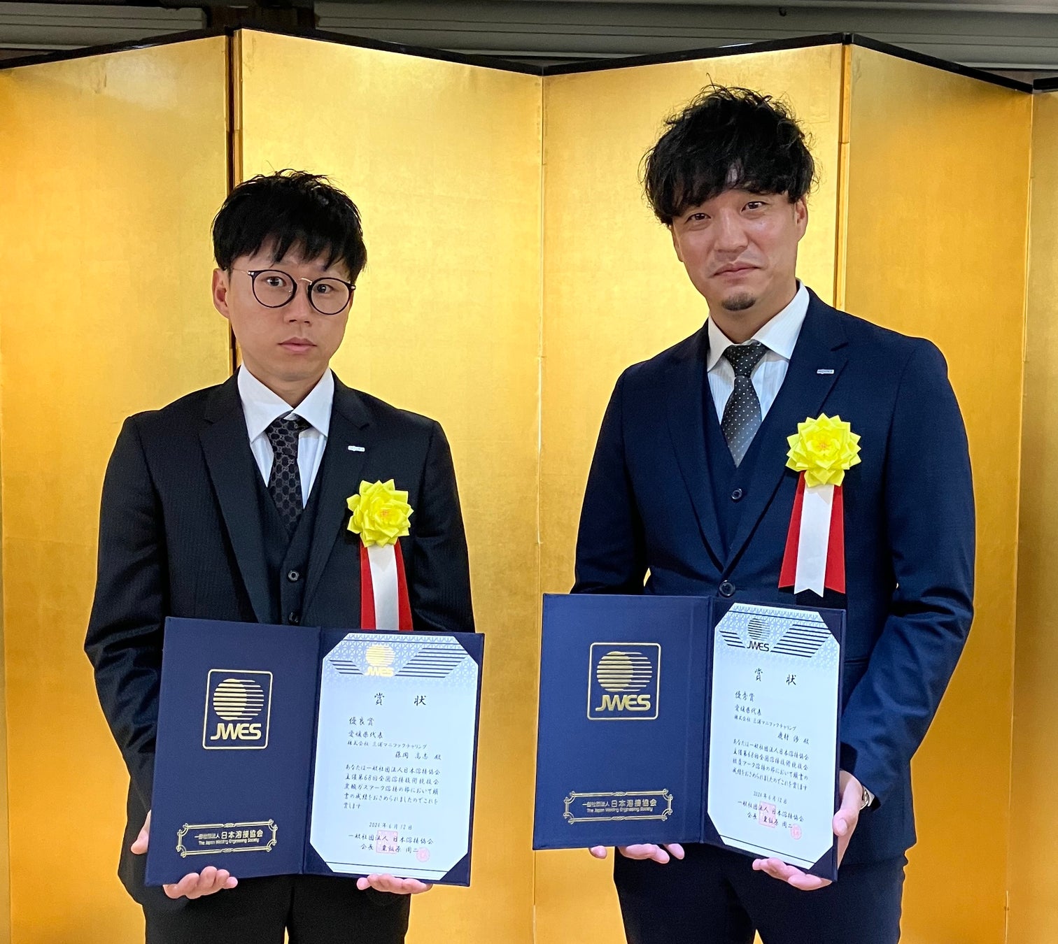 ▲左から 藤岡高志、鹿村渉