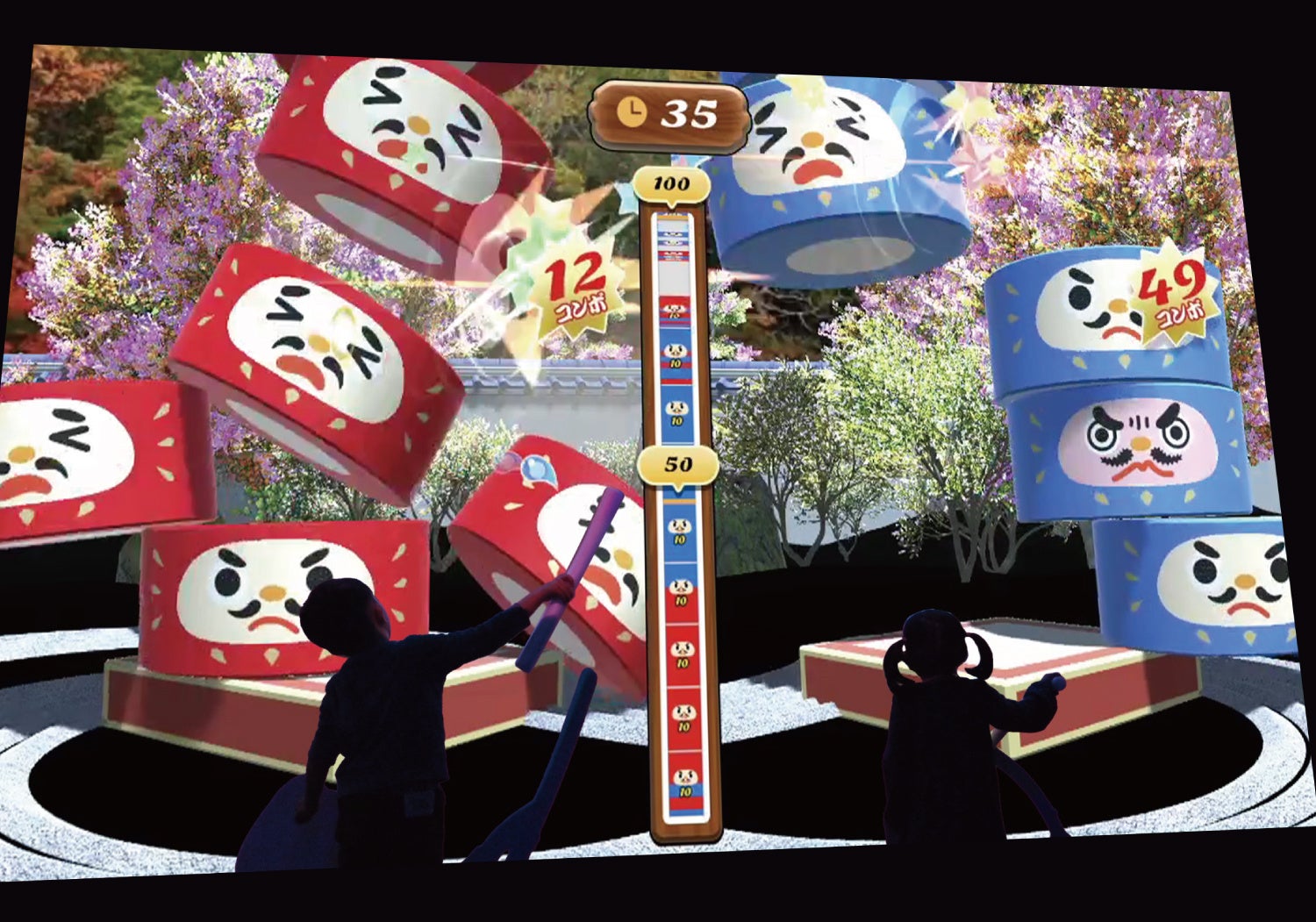 【九州初】だるまを崩さずに打ち飛ばそう!  無限だるま落とし「DARUMA INFINITY」