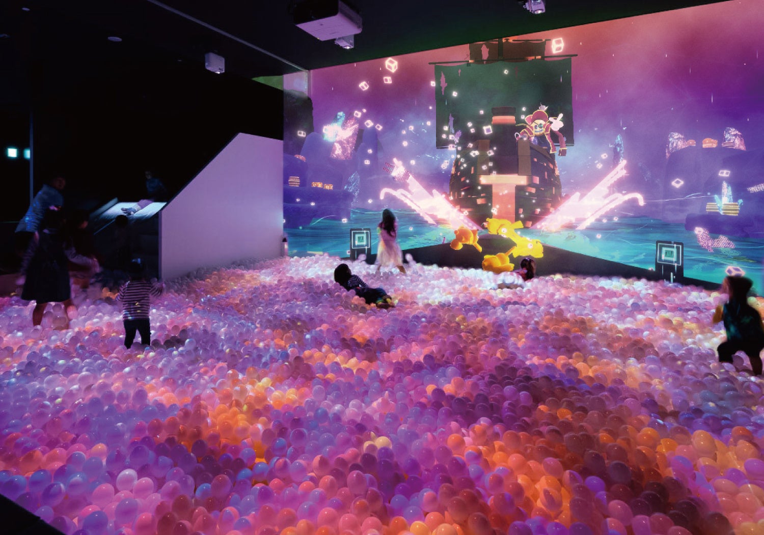 鮮やかな光と音が彩る、ハラハラドキドキの冒険型ボールプール「ZABOOM JOURNEY」