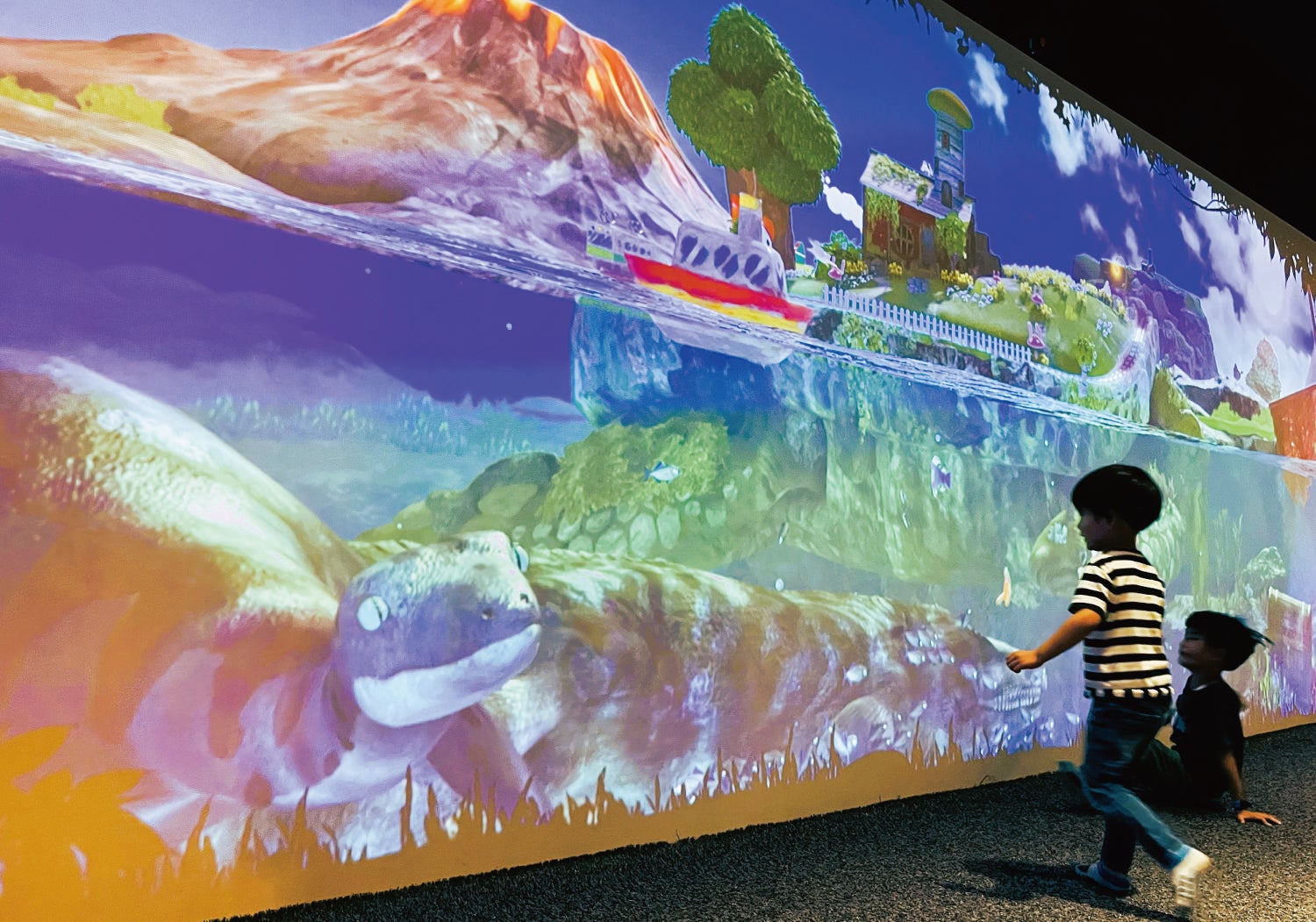 不思議なお絵かきワールドで“海の王者”に遭遇！