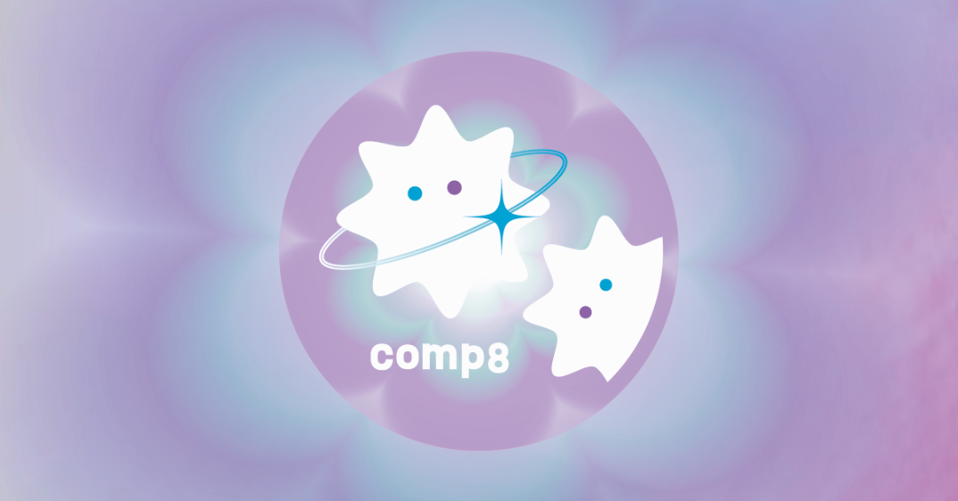 （金平糖をモチーフにした第3回comp8のグラフィック）