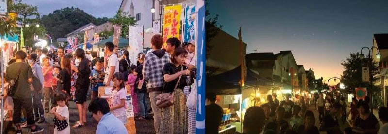 ※写真は2019年夏のこゆ夜市。当日は感染症対策を徹底しての開催となります。