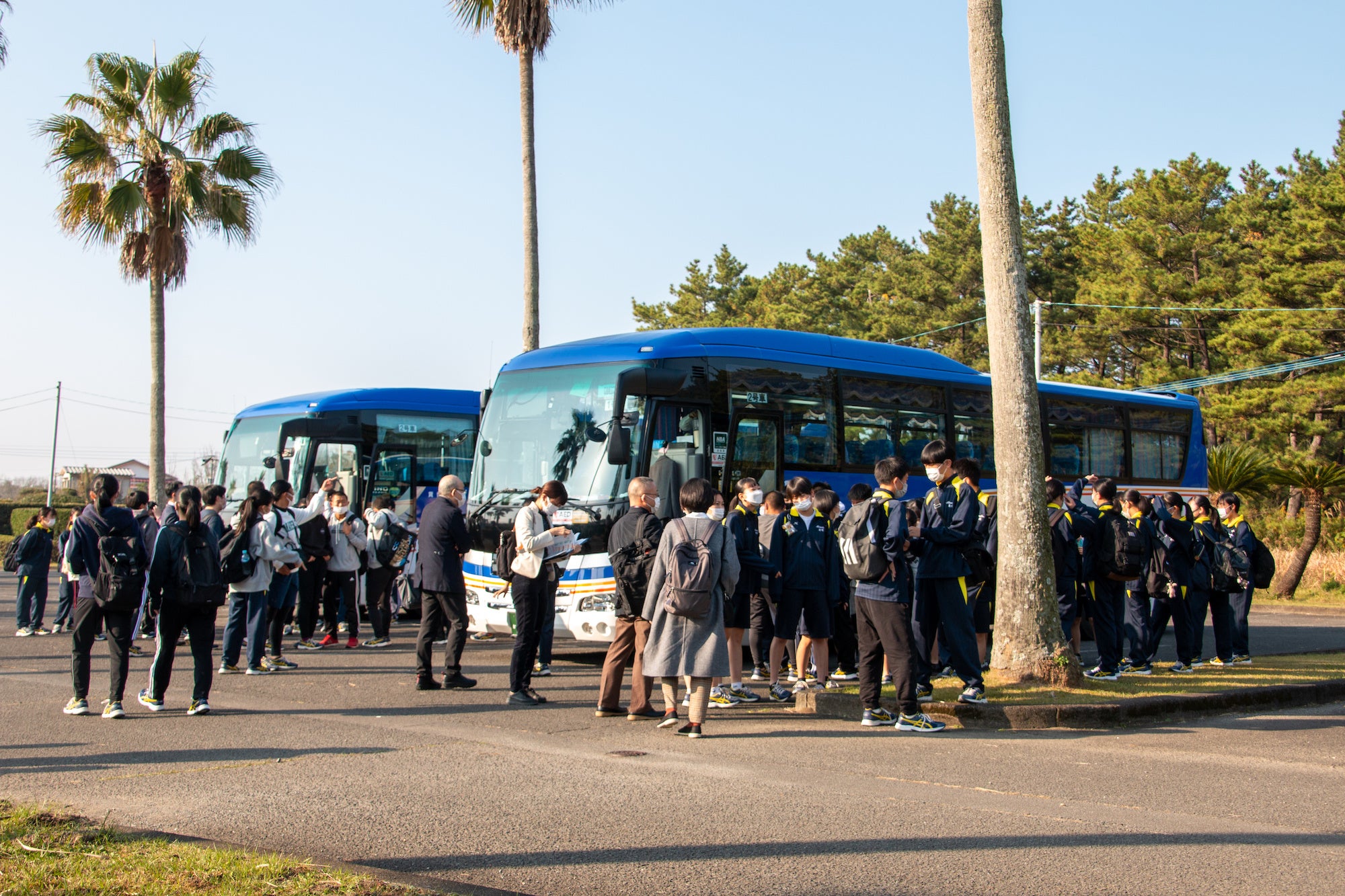 昨年実施した宮崎県新富町での教育旅行の1シーン
