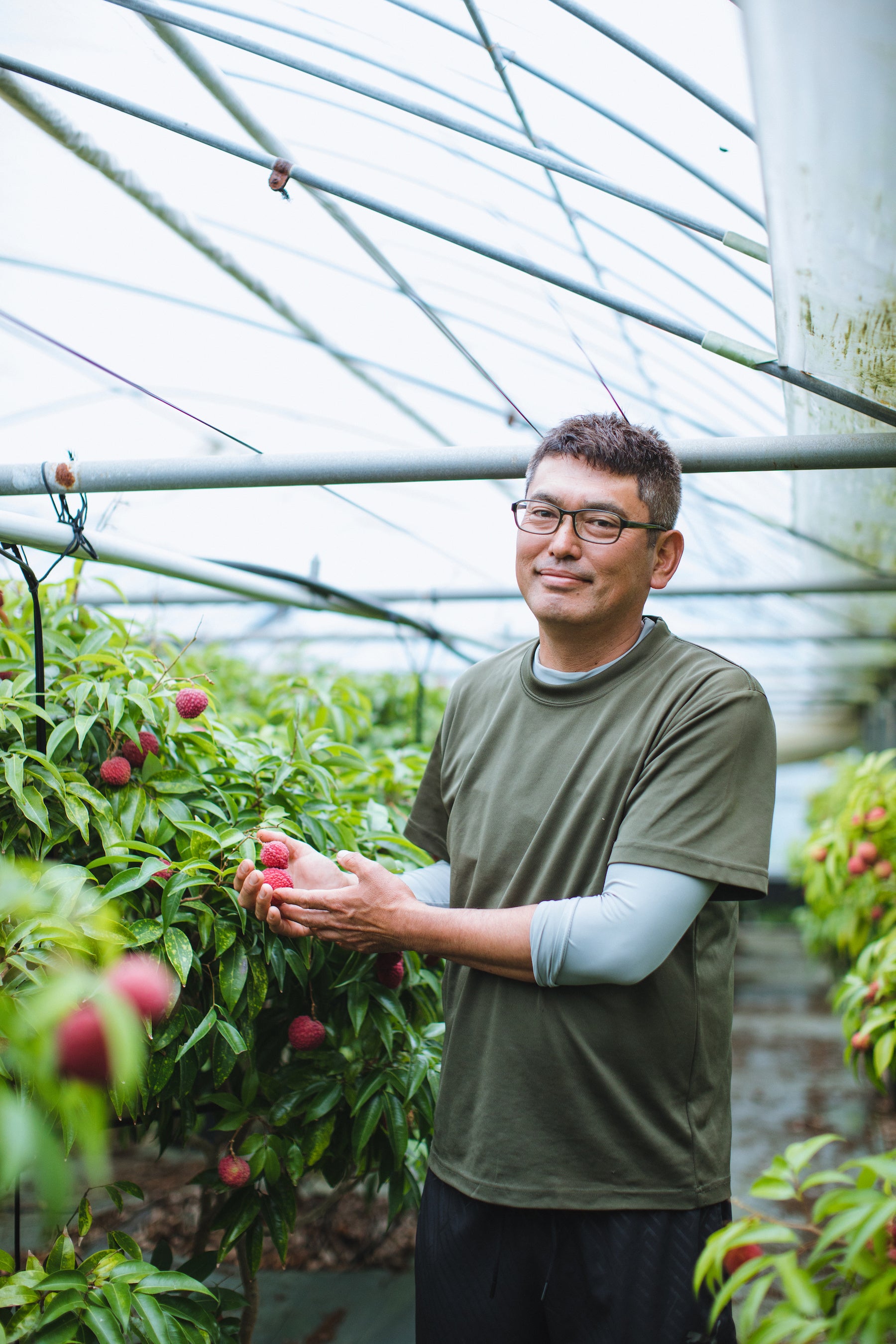 ▲新富ライチの生産者・森 哲也さん