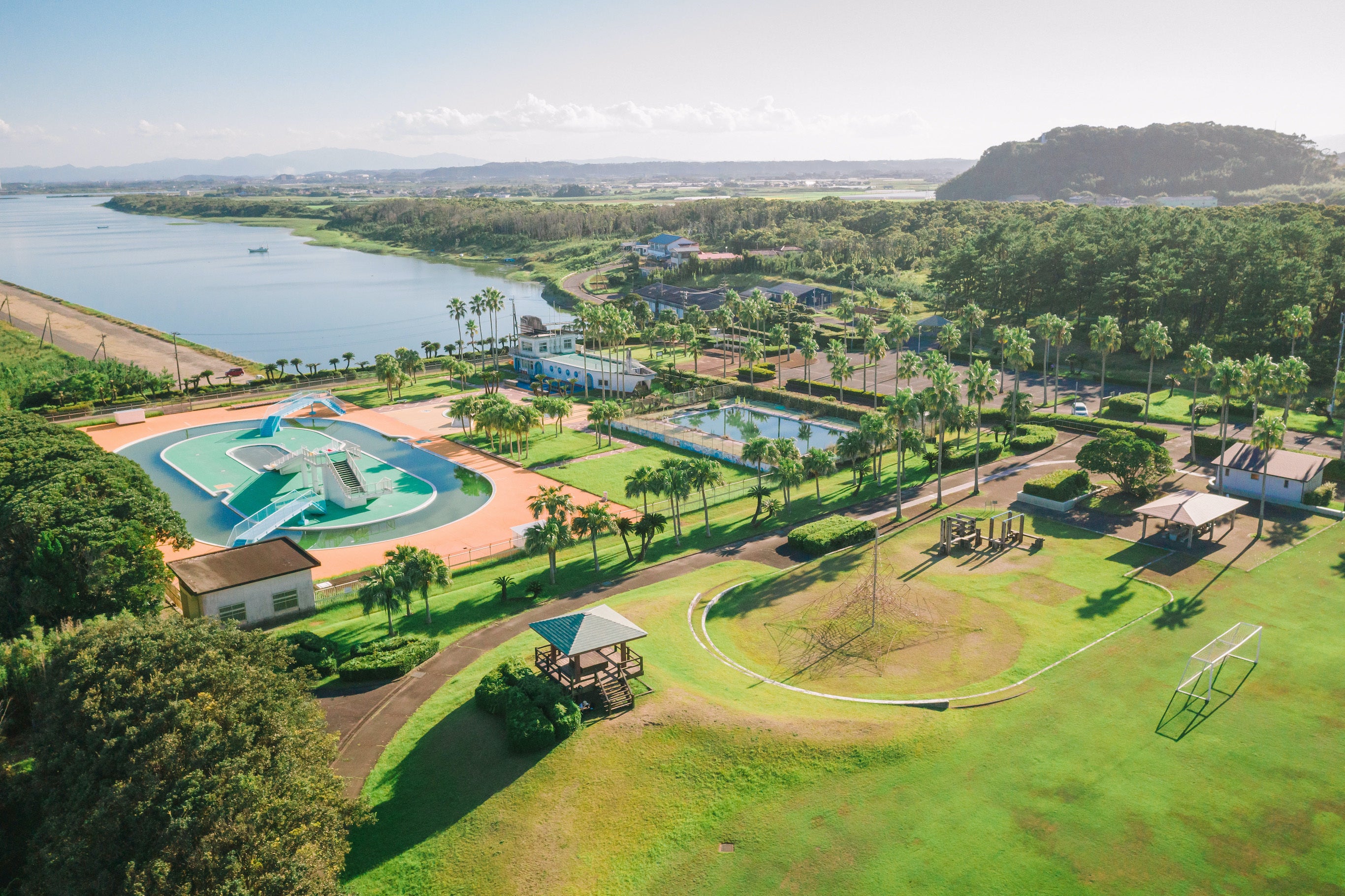 漕艇競技場がある富田浜エリア