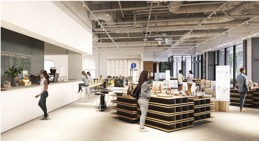 会場となる東京ミッドタウン八重洲5階のパブリックスペース